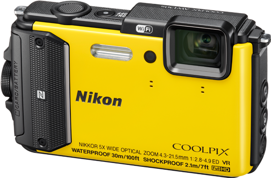 Yw - Digital Camera Nikon Aw-130 Diving Kit 16 Mpix Optical (800x600), Png Download