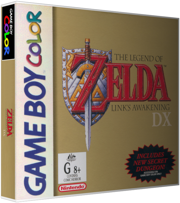 Gameboy Color Legend Of Zelda Links Awakening Dx Game (900x800), Png Download