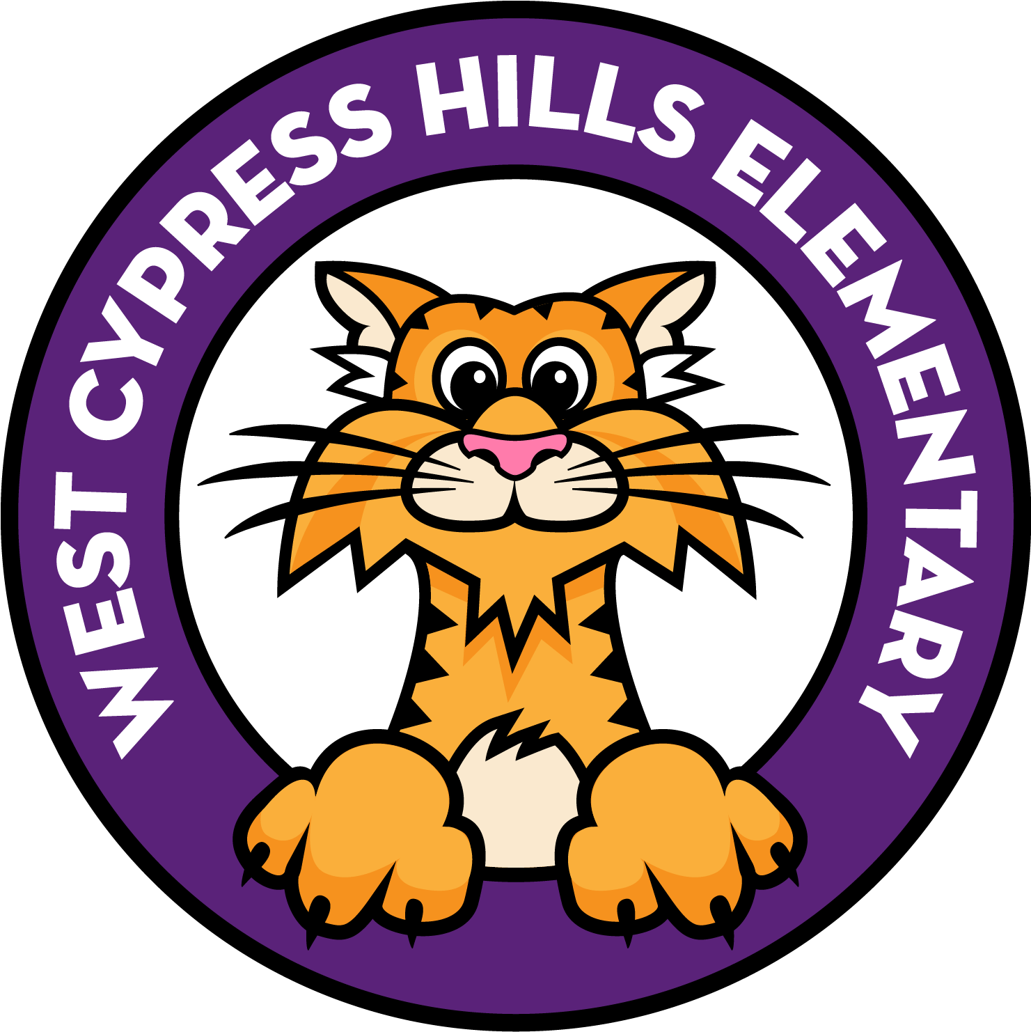 14 Ltisd 02413 West Cypress Hills Elementary Tiger - West Cypress Hills Elementary School (1480x1640), Png Download