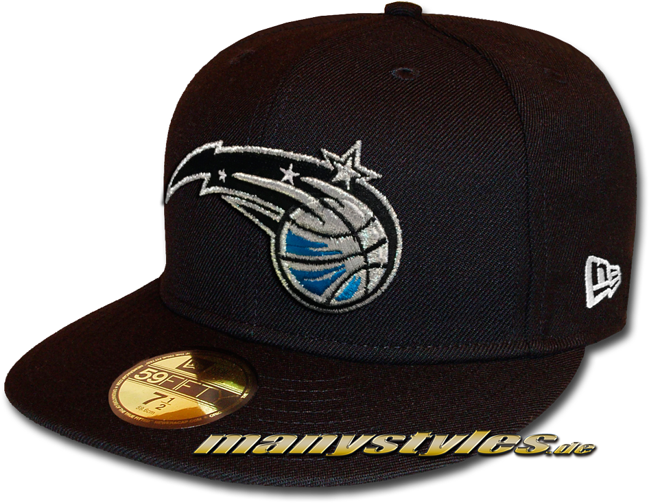 Orlando Magic 59fifty Nba Basic Reverse Cap Black White - New Era Cap Music (1000x832), Png Download