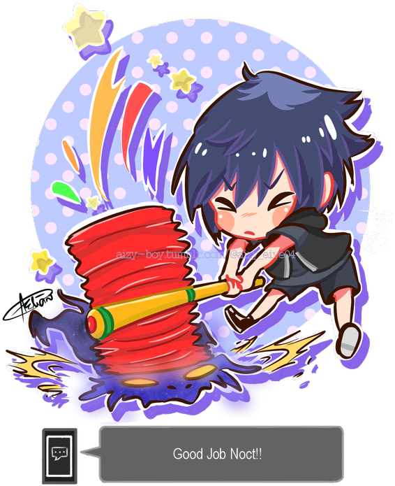 [a ] On - Noctis Lucis Caelum (600x873), Png Download