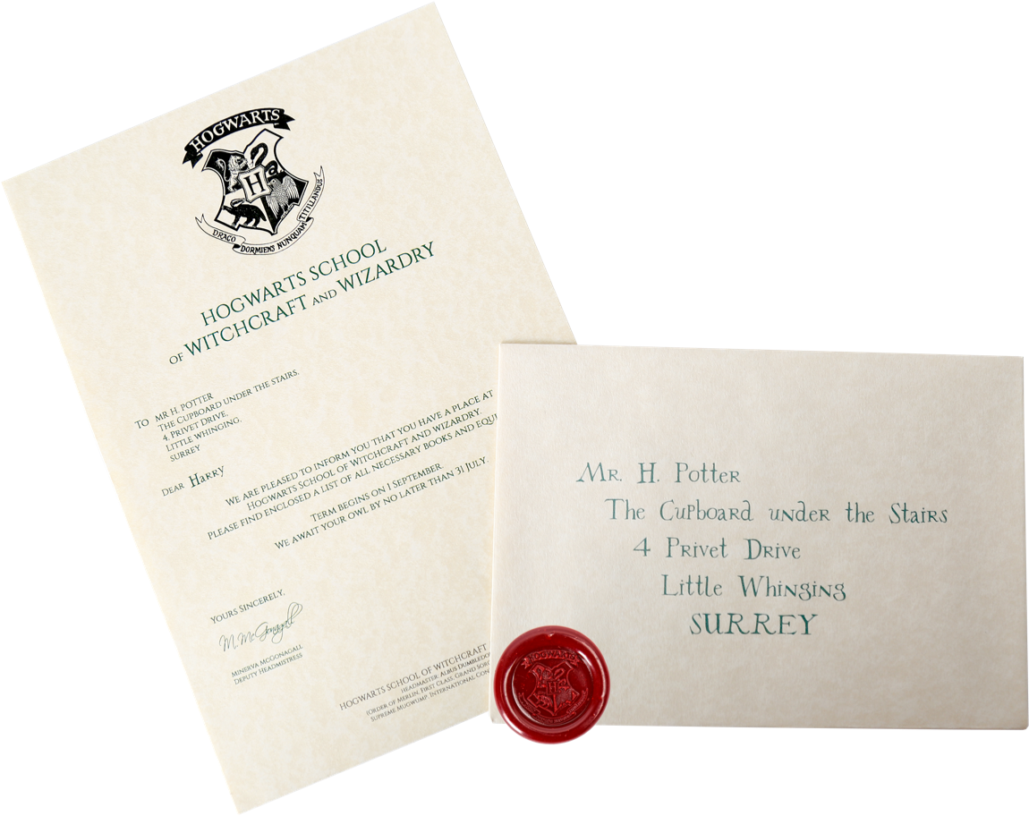 Receive Your Very Own Replica Hogwarts Acceptance Letter - Harry Potter Hogwarts Crest Tote Bag (1255x961), Png Download