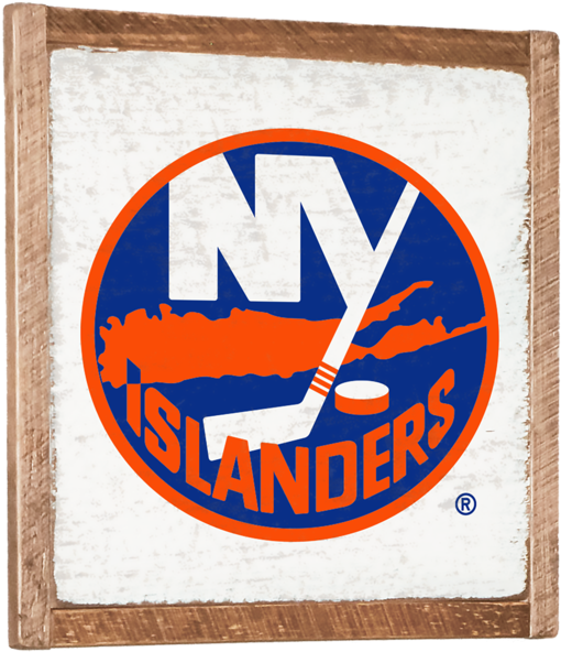 New York Islanders Vintage Wall Art - New York Islanders Logo .png (600x600), Png Download