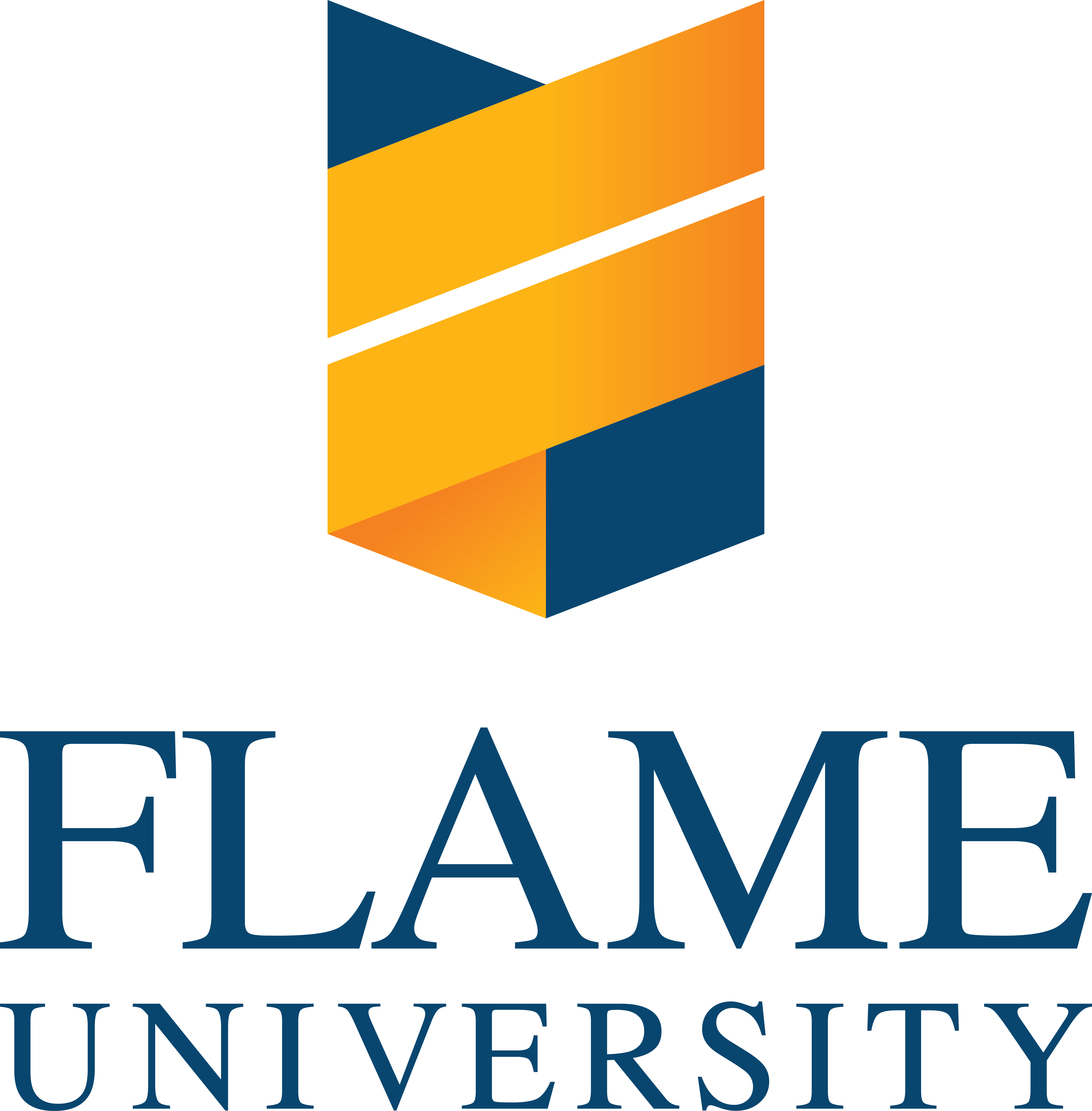 Flame University's Library Becomes The First Ever International - Flame University Pune Logo (4236x4312), Png Download
