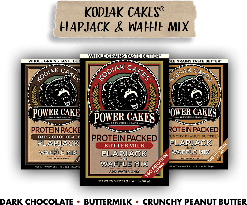 Kodiak Cakes Flapjack And Waffle Mix - Kodiak Cakes - Power Cakes Protein Packed Flapjack (935x709), Png Download
