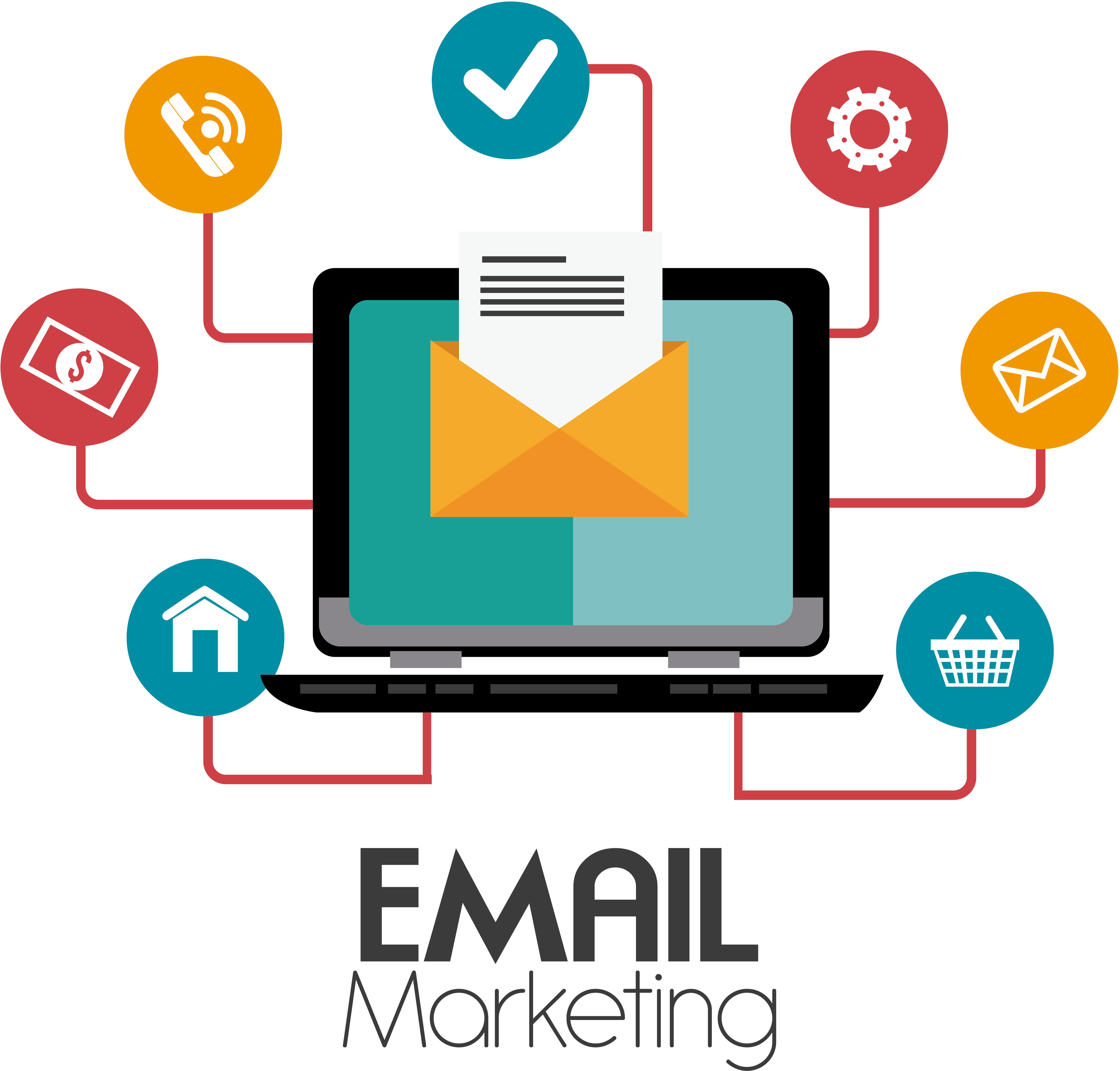 What Is Email Marketing - Email Marketing Images Png (5315x5315), Png Download