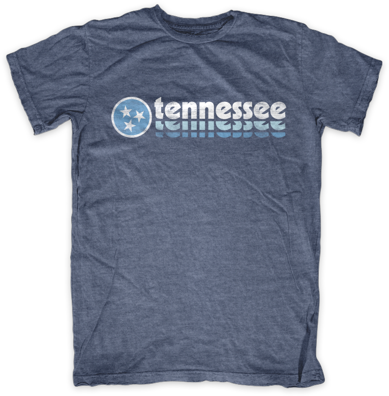 Tennessee Retro Tristar Adventures Blue Tshirt Outdoor - T Shirt (765x777), Png Download