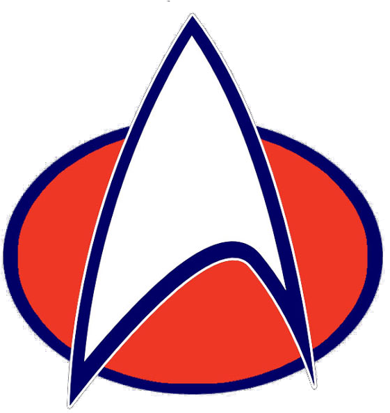 Star Trek Logo Red (650x606), Png Download