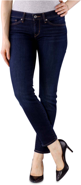 levi's 711 skinny jeans dark blue