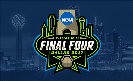 Ncaa Women's Final Four - 2017 Women's Final Four Logo Pin Dueling Teams Pin (970x400), Png Download
