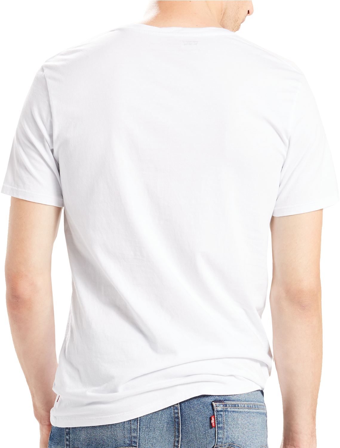 Levis Shirt Weiss S/s Batwing Rückansicht - Levi Strauss & Co. (1275x1500), Png Download