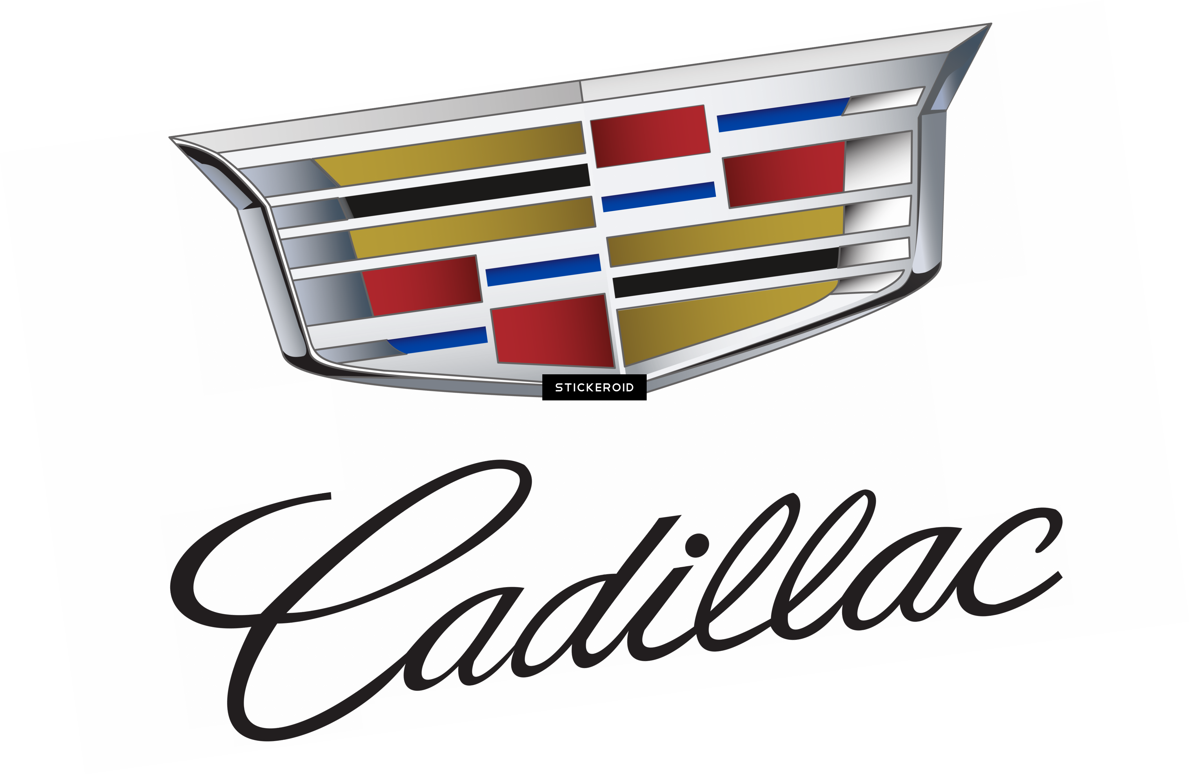 Cadillac Logo - Cadillac Logo Black And White (4102x2673), Png Download