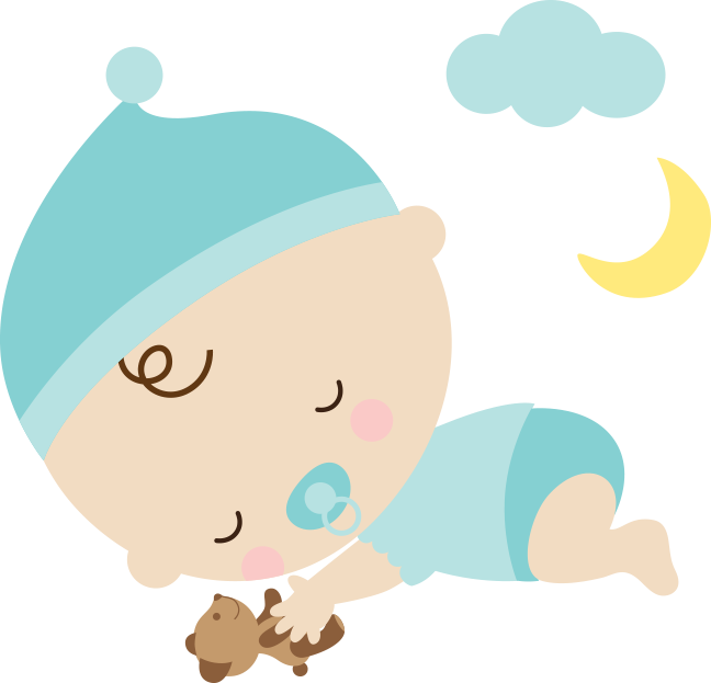 Clip Transparent Download Sleeping Baby Clipart - Sleeping Baby Clipart Png (648x623), Png Download