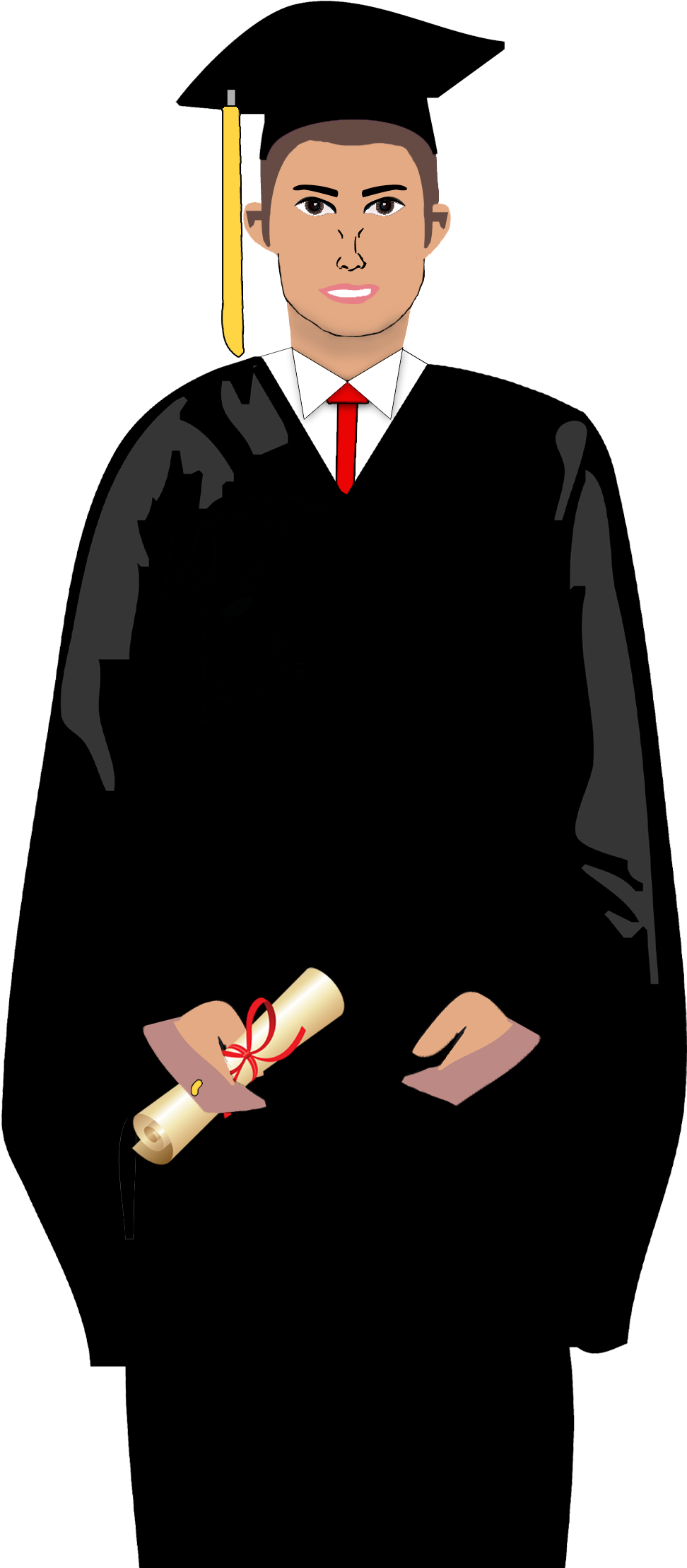 Graduation Ceremony Formal Wear (982x2221), Png Download