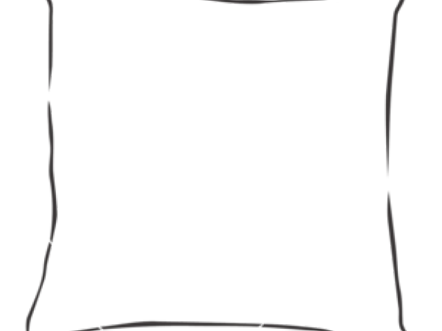 Pillow Clipart Square Pillow - Black Background Rectangle Png (640x480), Png Download