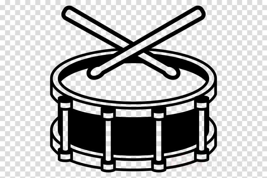Drum Emoji Png Clipart Snare Drums Drum Sticks & Brushes - Snare Drum Clipart Black And White (900x600), Png Download