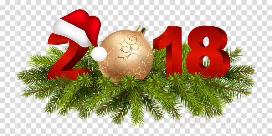 2018 Christmas Png Clipart Christmas Day Clip Art - Urari De Anul Nou 2018 (900x450), Png Download
