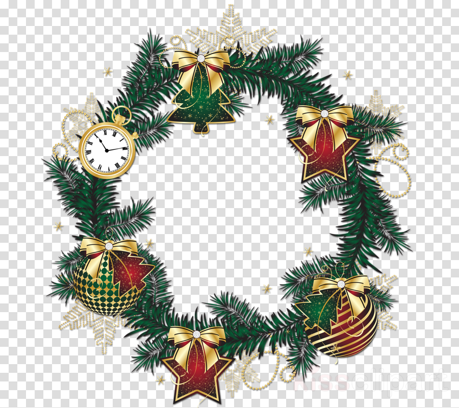 Christmas Ornament Clipart Christmas Ornament Christmas - Christmas Wreath Png Transparent (900x800), Png Download