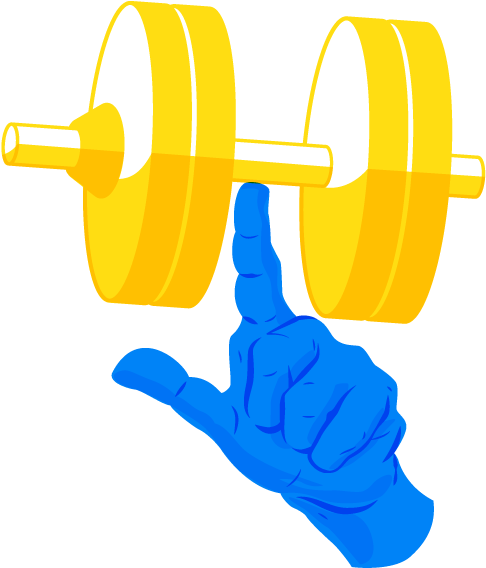 Dumbbell Clipart Blue - Clip Art (523x619), Png Download