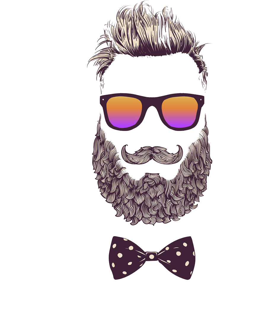 Bearded Photography Illustration Royalty-free Hipster - 우리 몸은 아직 원시시대 (1024x1163), Png Download