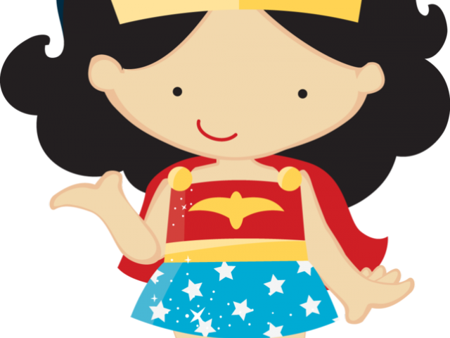 Superman Clipart Toddler - Mulher Maravilha Cute Png (640x480), Png Download