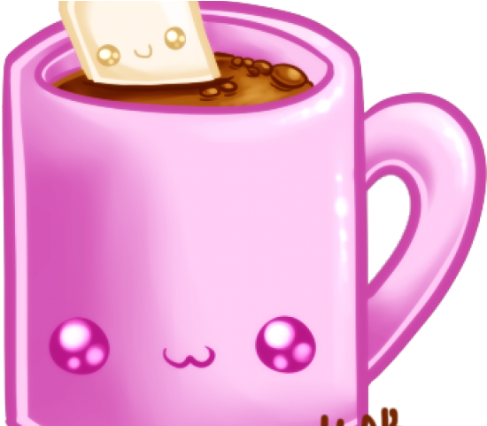 Cartoon Kawaii Hot Chocolate (640x480), Png Download