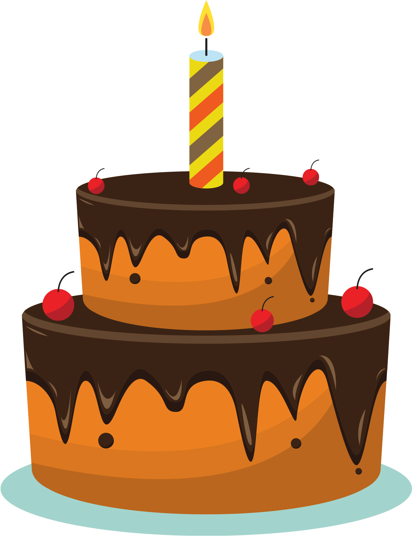 Chocolate Cake Png Image Free Download - Birthday (2048x2048), Png Download