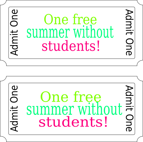 Movie Ticket Clip Art - Admit One Ticket Template (600x594), Png Download