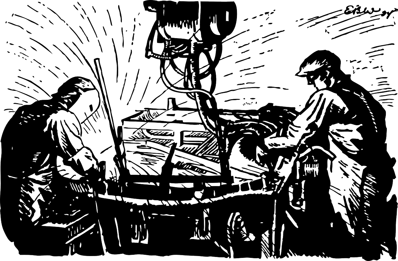 Blockchain Applications In Manufacturing - Welder Ornament (round) (1280x842), Png Download