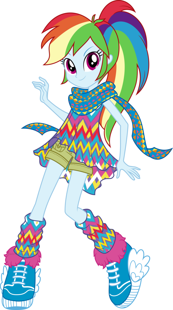 Popular Images - Equestria Girls Legend Of Everfree Rainbow Dash (572x1024), Png Download