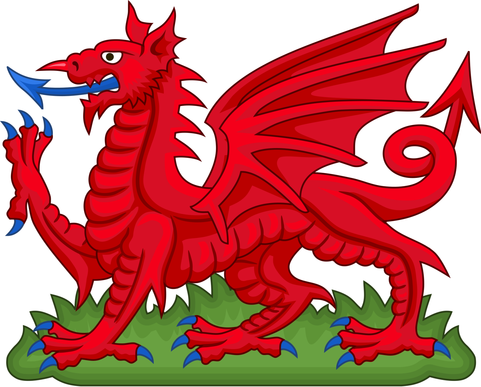 Adobe Photoshop Cs6 Tutorial - Welsh Flag Dragon Png (1600x1288), Png Download