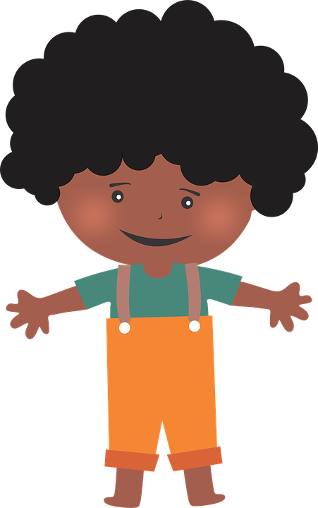 Hair Clipart Boy Hair - Cartoon Child (451x720), Png Download