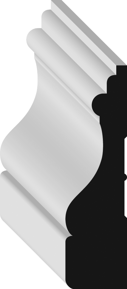 Metrie Mp1208 Casing - Metrie Primed Mdf Casing Mfp092 (426x970), Png Download