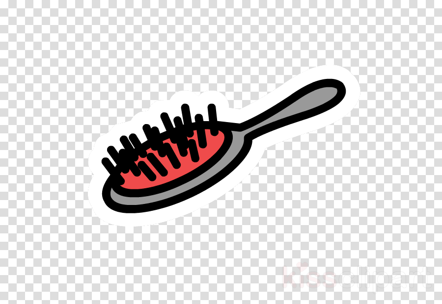 Hairbrush Clipart Comb Hairbrush Clip Art - Hair Brush Clip Art (900x620), Png Download