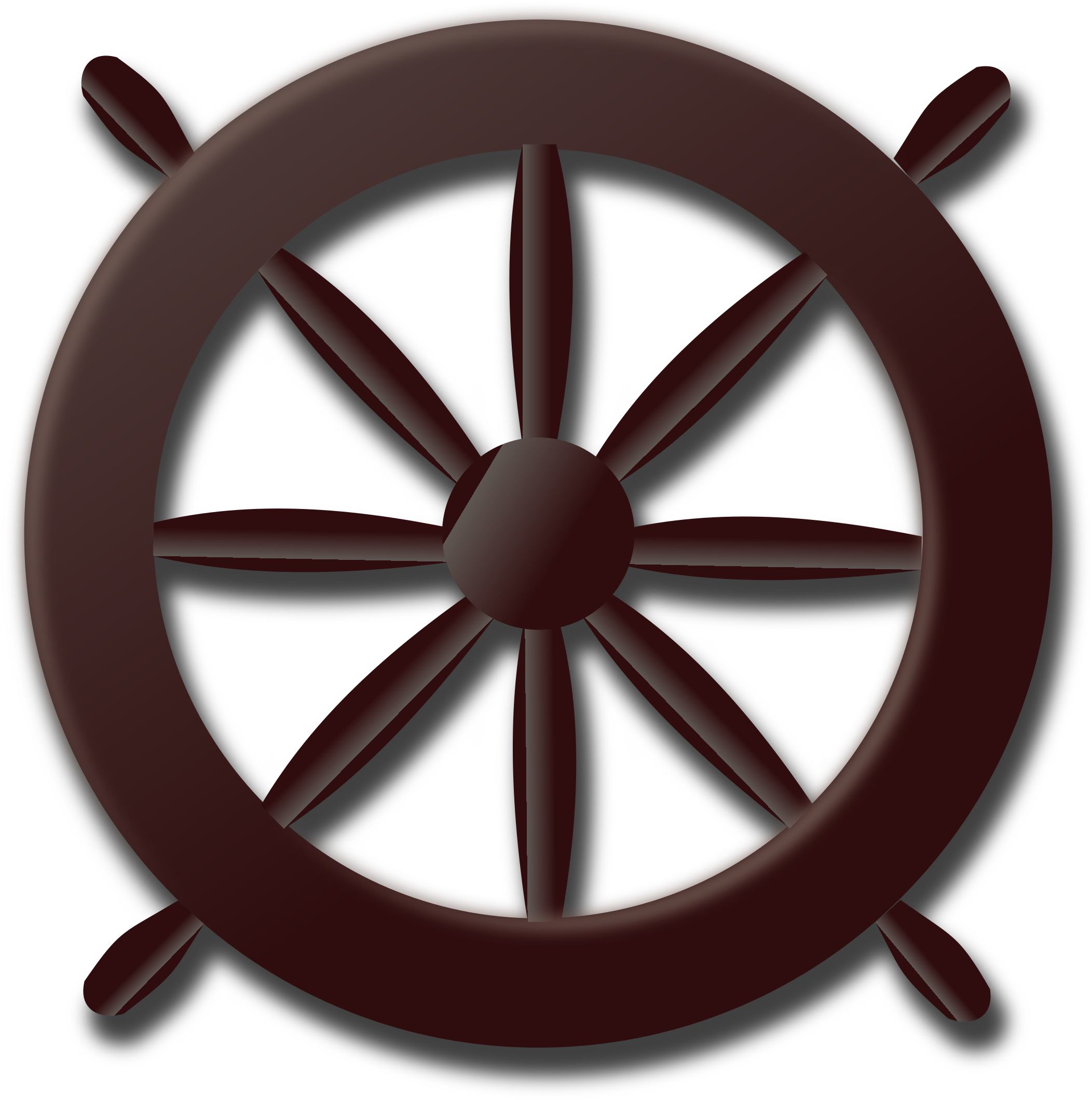 Driver Clipart Steering Wheel (2396x2400), Png Download