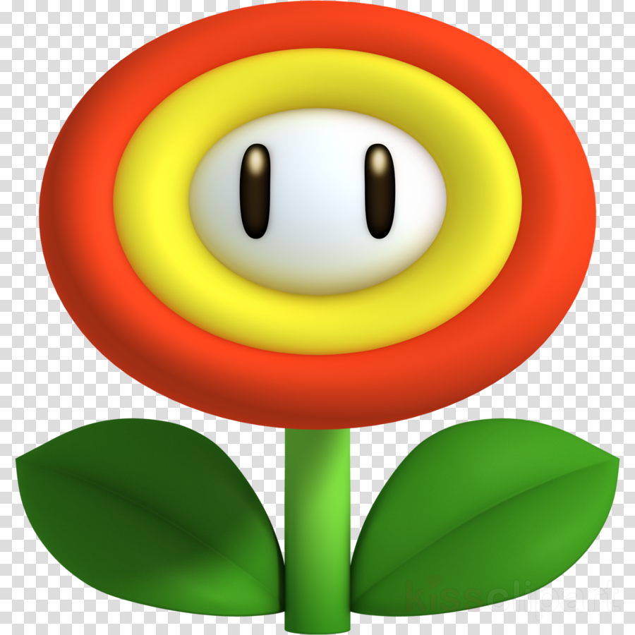 Fire Flower Mario Clipart New Super Mario Bros - Mario Flower (900x900), Png Download