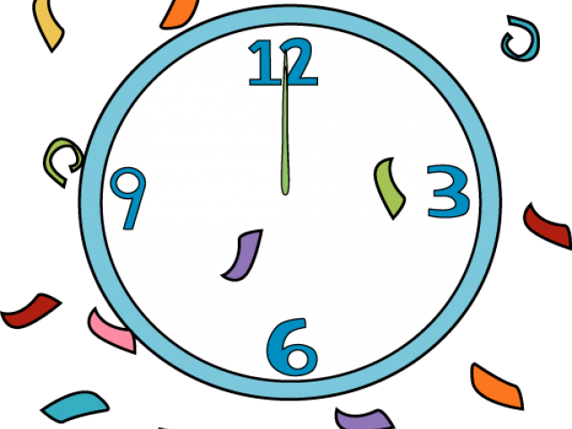 Clock Clipart New Year (640x480), Png Download