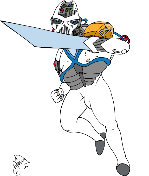 Atlas From Rogue Star - Cartoon (596x842), Png Download
