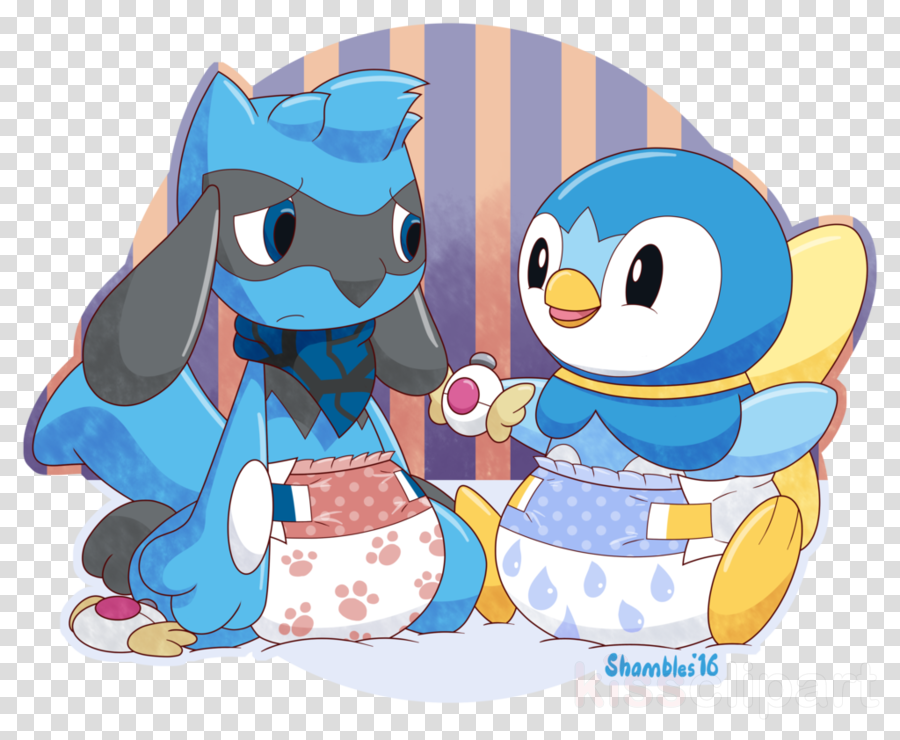 Riolu Diaper Clipart Diaper Penguin Pokémon - Penguin (900x740), Png Download