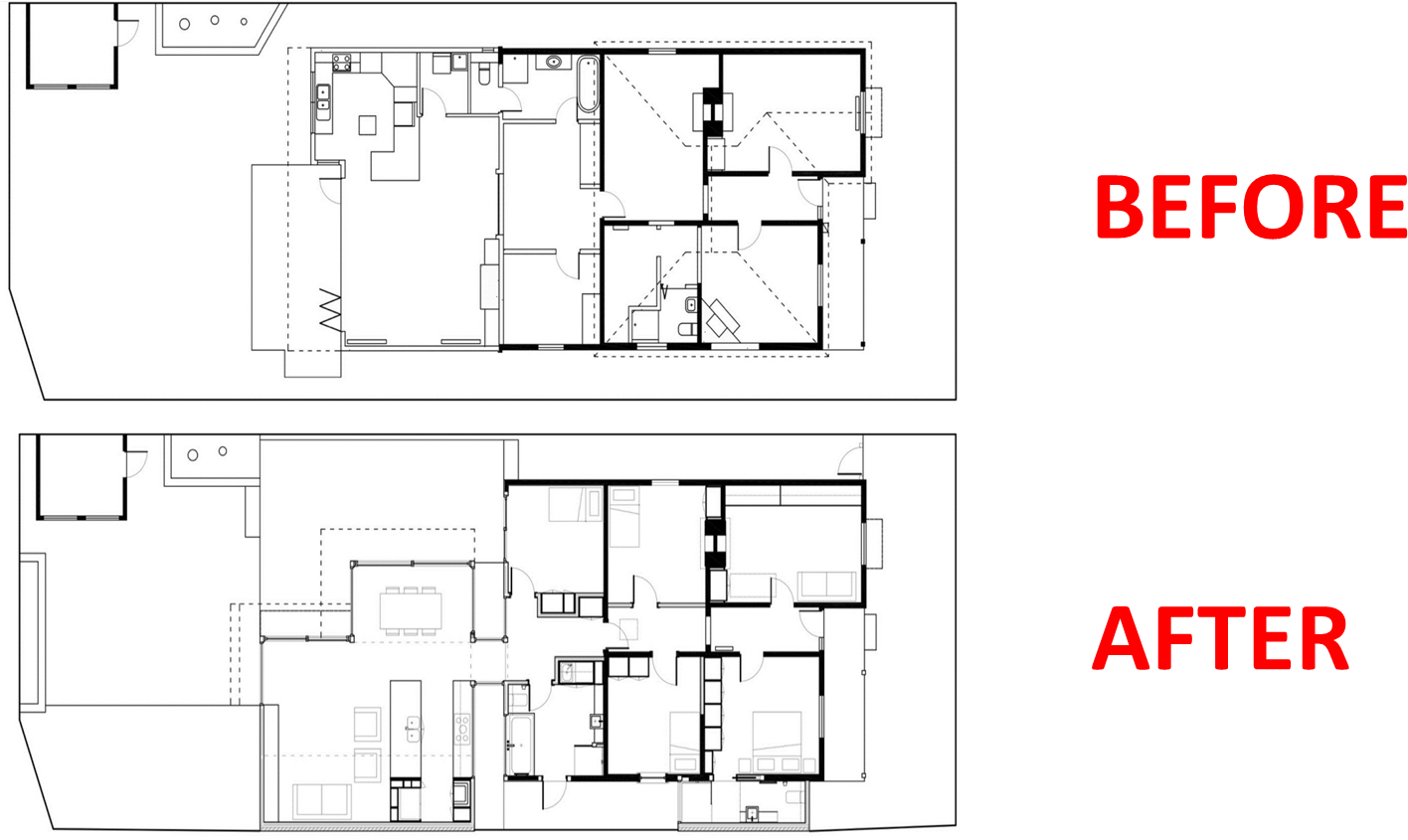 Exquisite Home Remodeling Plans - Renovation Floor Plans For Old Houses (1479x844), Png Download