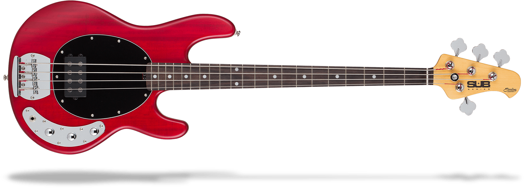 Sterling By Music Man Ray4 - Sterling Ray 4 Black (1700x712), Png Download