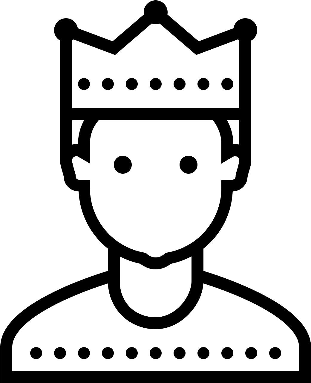 The Icon Consists Of The Portrait Outline Of A Male - Business Man Line Icon (1600x1600), Png Download