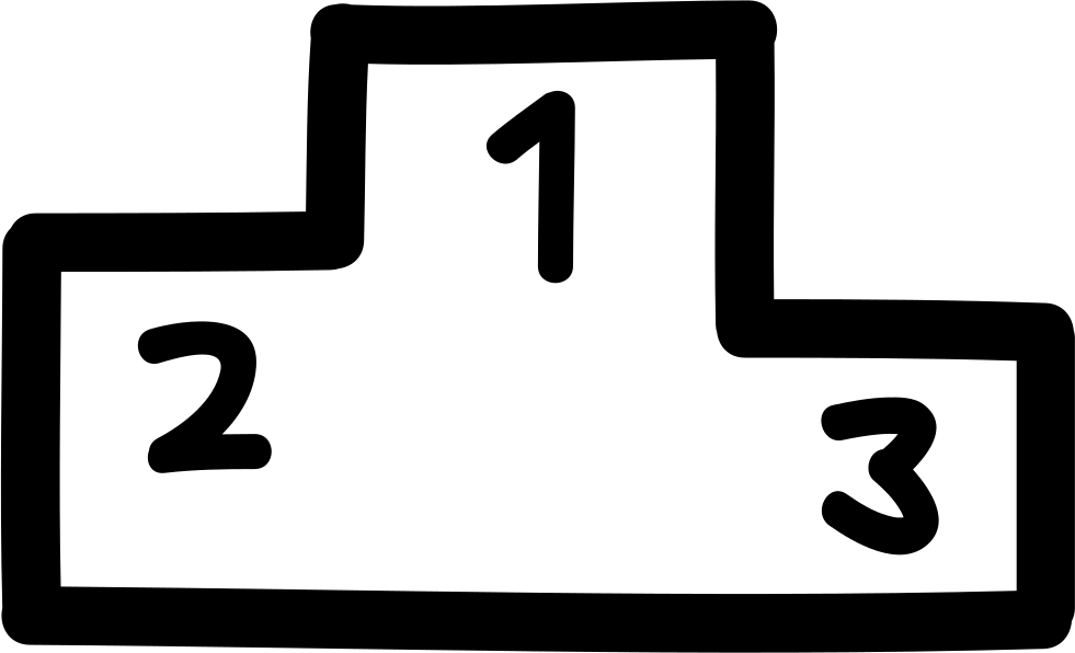 Banner Library Stock Hand Drawn Outline Png Icon Free - Podium Dibujo (981x596), Png Download