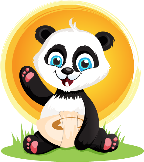 Free - Giant Panda (543x594), Png Download