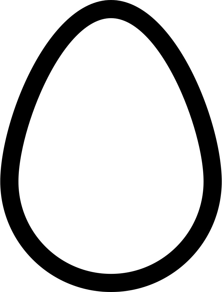 Egg Outline Png - Raindrop Outline Clipart (744x980), Png Download