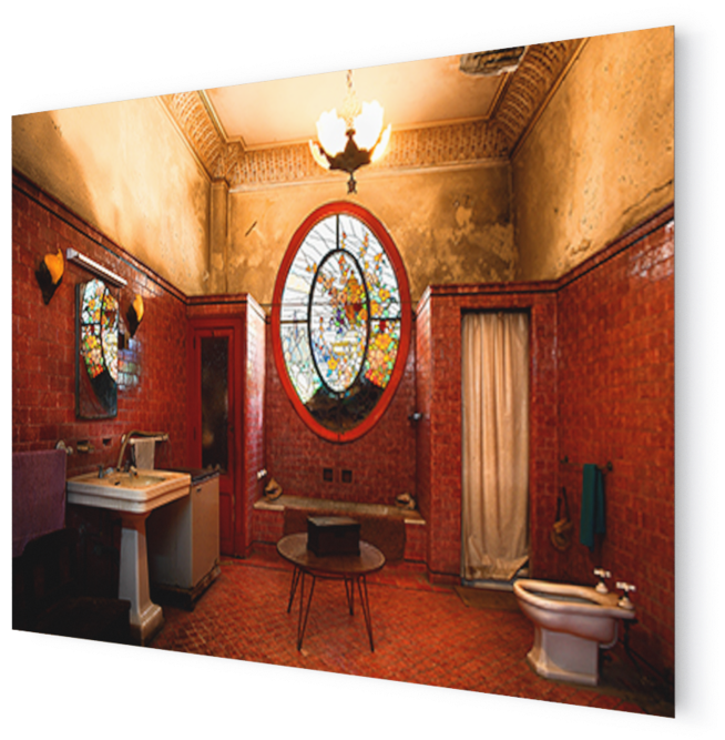 Photo Bano Rojo - Interior Design (1000x666), Png Download