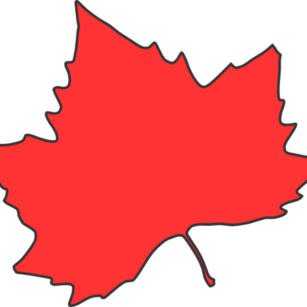 Maple Leaf Clipart Clip Art At Clker Vector Online - Red Fall Leaf Clip Art (1024x1024), Png Download