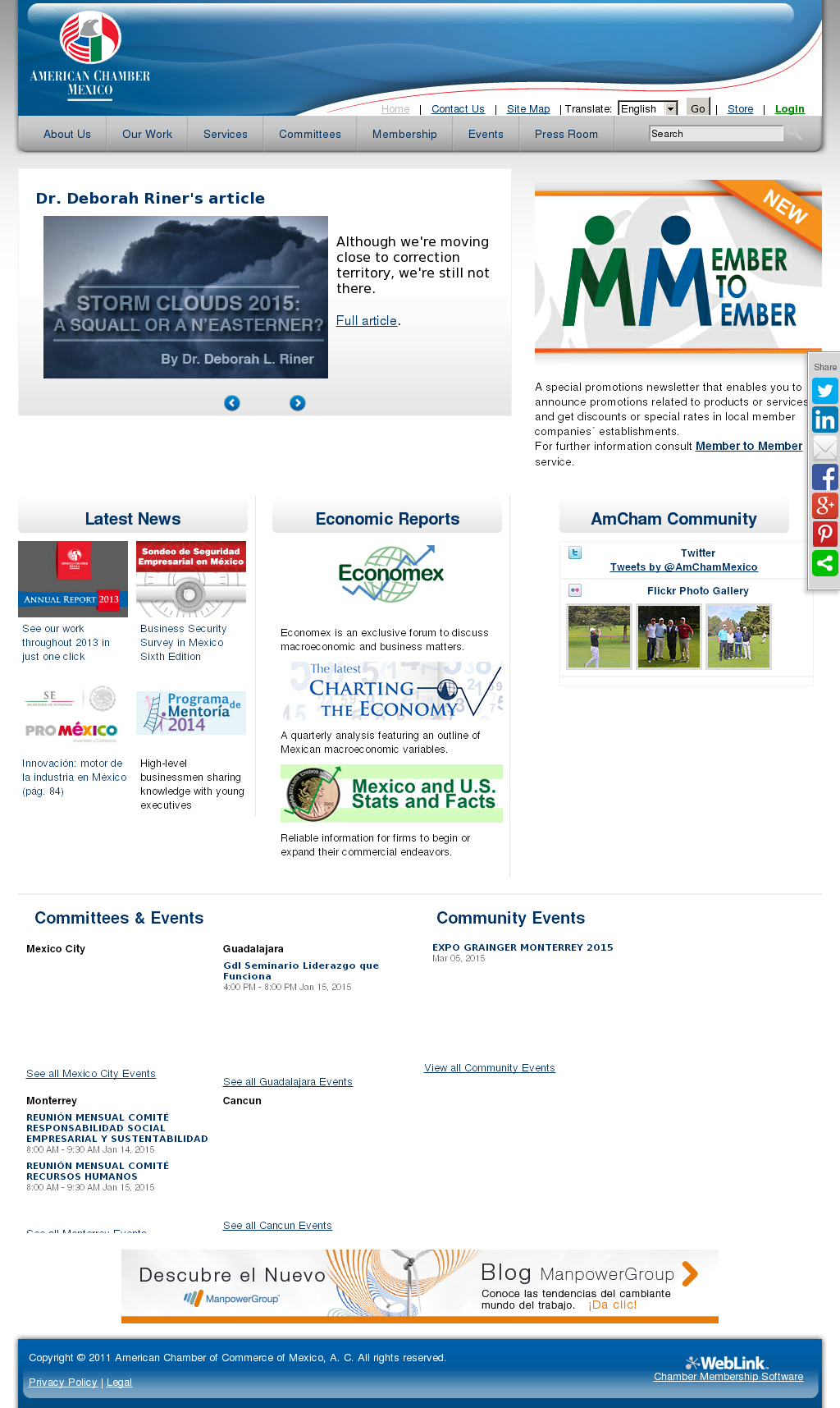 American Chamber Of Commerce Of Mexico Competitors, - Web Page (1024x1715), Png Download