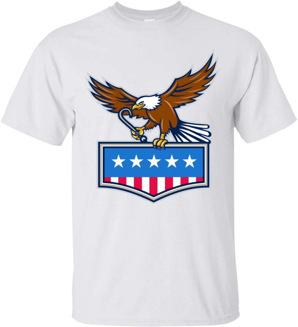 J Hook Usa Flag Retro Gildan Ultra (1155x1155), Png Download