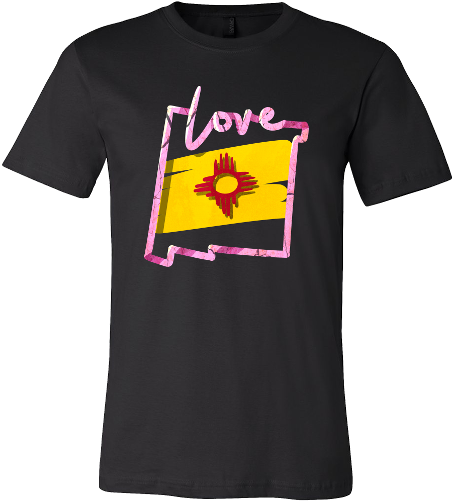 Love New Mexico State Flag Map Outline Souvenir Gift - Iowa Hawkeye Beat State Shirts (1000x1000), Png Download